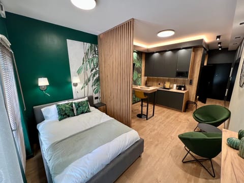 Bed, TV and multimedia, Living room, Bedroom, kitchen