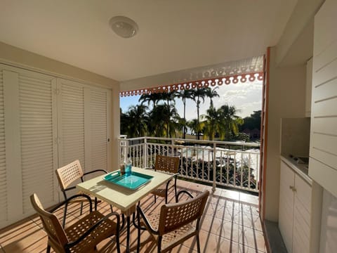 View (from property/room), Balcony/Terrace, Dining area, Pool view, Swimming pool