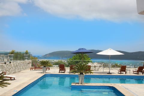 Patio, Day, Natural landscape, View (from property/room), Landmark view, Pool view, River view, Sea view, Swimming pool