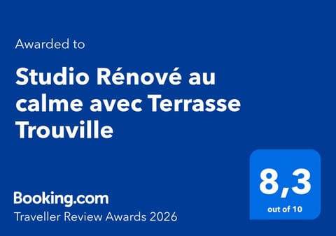 Studio Rénové au calme avec Terrasse Trouville Apartment in Trouville-sur-Mer