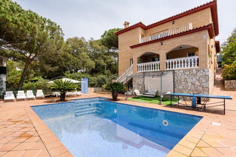 Property building, Living room, Swimming pool