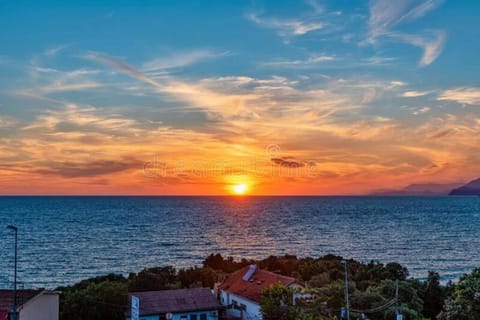 Natural landscape, Sea view, Sunset