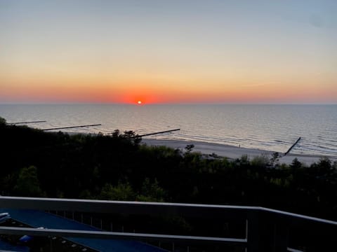 Beach, Sea view, Sunset