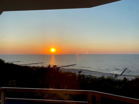 Beach, Sea view, Sunset