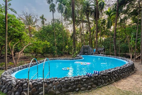 Spring, Day, Natural landscape, Garden, Garden view, Pool view, Swimming pool