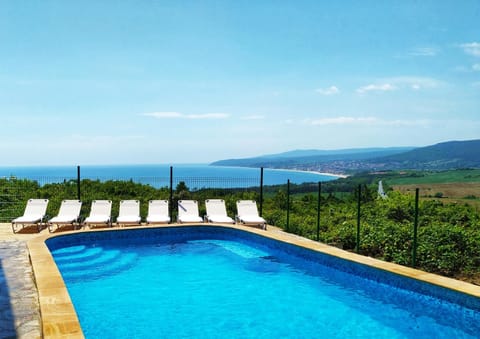 Natural landscape, Mountain view, Pool view, Sea view, Swimming pool, sunbed