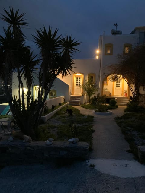 Property building, Night, Garden view