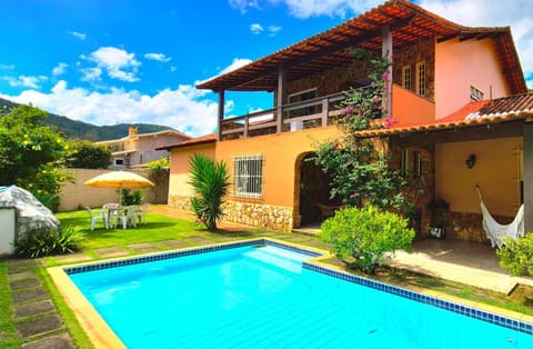 Property building, Patio, Spring, Day, Natural landscape, Garden, Garden view, Mountain view, Pool view, Swimming pool, Swimming pool, sunbed