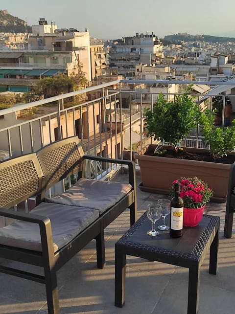 Property building, Patio, Balcony/Terrace, City view