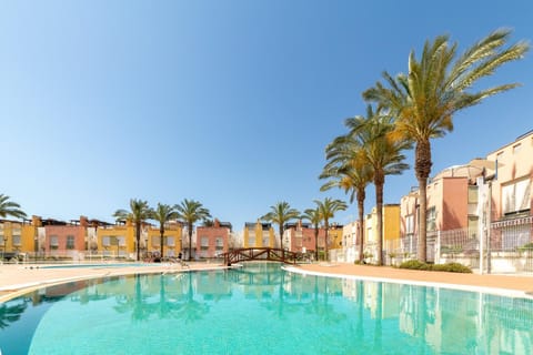 Property building, Living room, Swimming pool