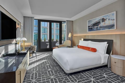 Bed, TV and multimedia, Seating area, Bedroom, hair dresser