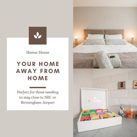 Large 2-Bedroom Home, Sleeps 5, Fast Wi-Fi, Near NEC & BHX Apartment in Marston Green