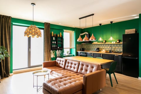 Kitchen or kitchenette, Living room, Dining area