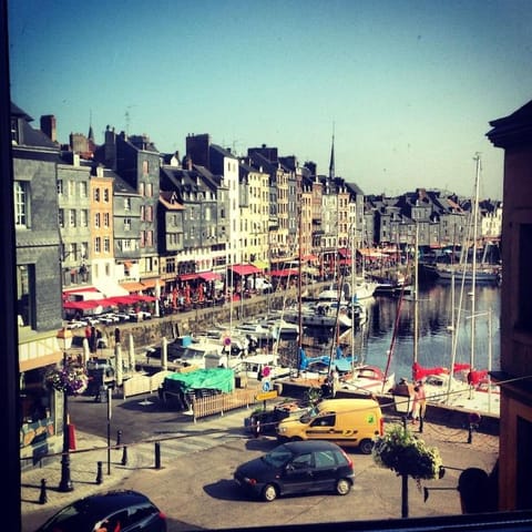 Centrally located, refurbished modern flat with views over the historic port Apartment in Honfleur
