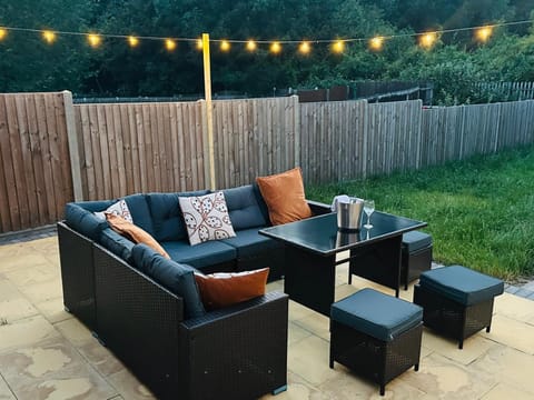 Patio, Garden, Seating area, Garden view