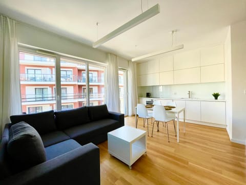 Kitchen or kitchenette, Living room, Dining area