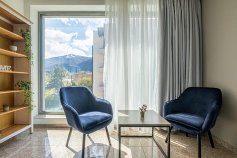 Natural landscape, Living room, Seating area, Mountain view