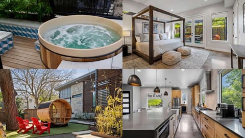 South Lamar Wellness Haven - Sauna - Hot Tub - BBQ House in Zilker
