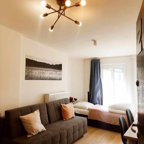 Bed, Living room, Photo of the whole room, Seating area, Bedroom