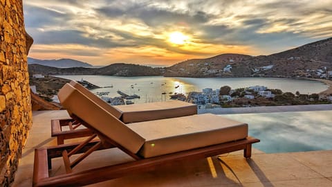Pool view, Swimming pool, Sunset