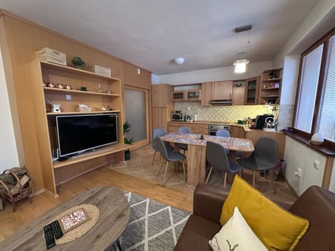 Communal lounge/ TV room, TV and multimedia, Kitchen or kitchenette, Seating area, Dining area, Evening entertainment, stove