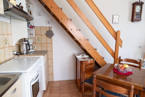 Kitchen or kitchenette, toaster