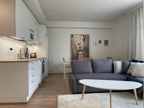 Kitchen or kitchenette, Living room