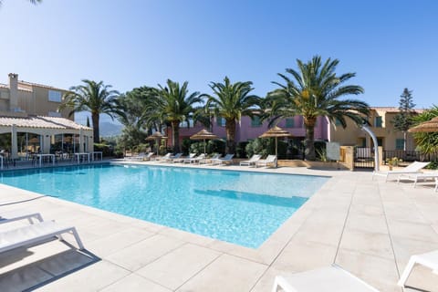 Property building, Living room, Swimming pool