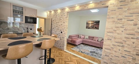 Kitchen or kitchenette, Living room, Dining area