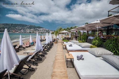 Private beach