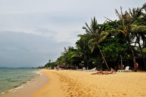 Private beach
