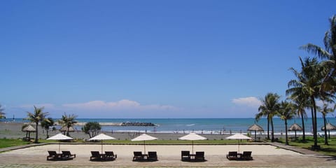 Private beach