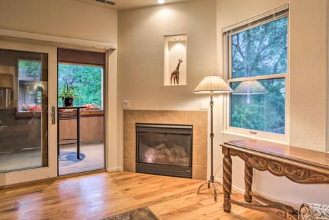 Downtown Manitou Springs Home: Tranquil Creek View Apartment in Manitou Springs