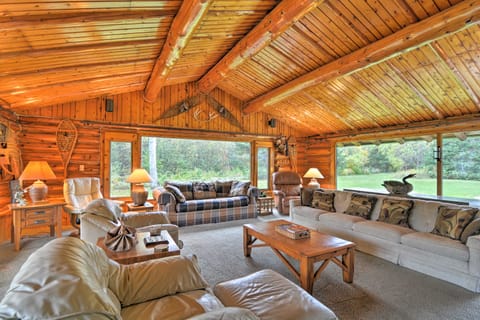 Trout Lake Ranch Cottage: 10 Acres w/ Beach Access Cottage in Michigan