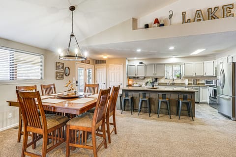 Dock & Water Slide: Family Lake of the Ozarks Home House in Lake of the Ozarks