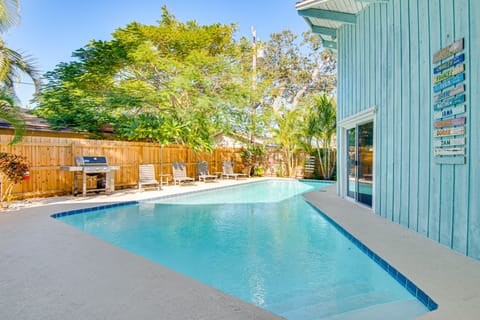 Cape Canaveral Cottage w/ Pool - Walk to Beach! Cottage in Cape Canaveral