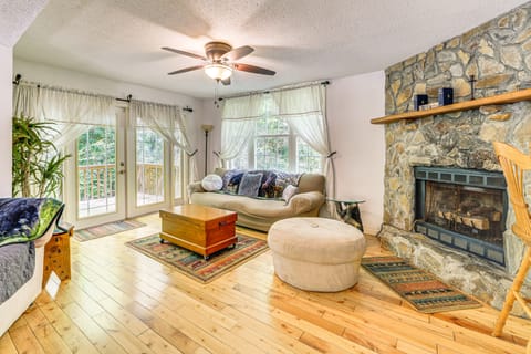 Bryson City Cottage w/ Hot Tub & Waterfall Views! Cottage in Swain County