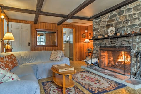 East Otis Reservoir Cabin w/ Porch - Walk to Lake! House in Otis