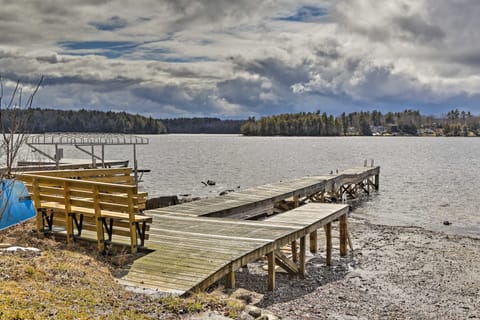 East Otis Reservoir Cabin w/ Porch - Walk to Lake! House in Otis