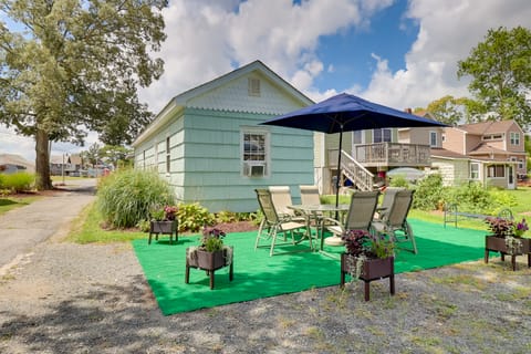 Deck & Indian River Bay Views: Coastal Cottage Cottage in Sussex County