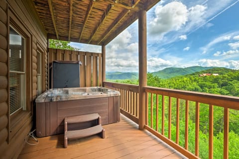 Private Cabin w/ Tree Top Mtn Views: Pets Welcome House in Sevier County