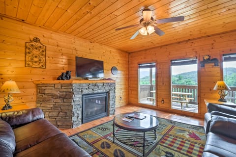 Private Cabin w/ Tree Top Mtn Views: Pets Welcome House in Sevier County