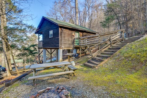 'Gone Hiking' Bryson City Cabin w/ Hot Tub & Grill House in Fontana Lake