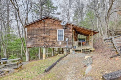 Peaceful Bryson City Cabin - Fire Pit & Hot Tub! House in Fontana Lake
