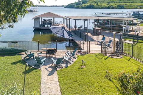 Luxury Lake Granbury Home: Dock, Hot Tub & Decks! House in Granbury