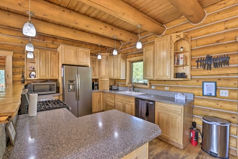5 Acres of Scenic Beauty! Large Fairplay Log Home House in Park County