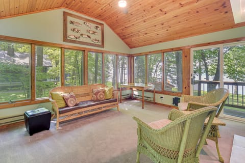 Spacious Luxury Cabin w/ Deck & Dock on Bone Lake House in Wisconsin