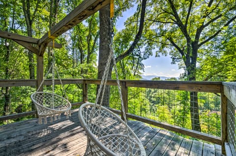 Luxury Lodge on 45 Acres: Patio, Deck & Views! House in Buncombe County