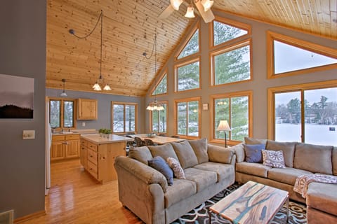 Waterfront Fife Lake Cottage: Dock, Kayak, Sunroom Cottage in Michigan