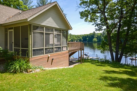 Waterfront Fife Lake Cottage: Dock, Kayak, Sunroom Cottage in Michigan